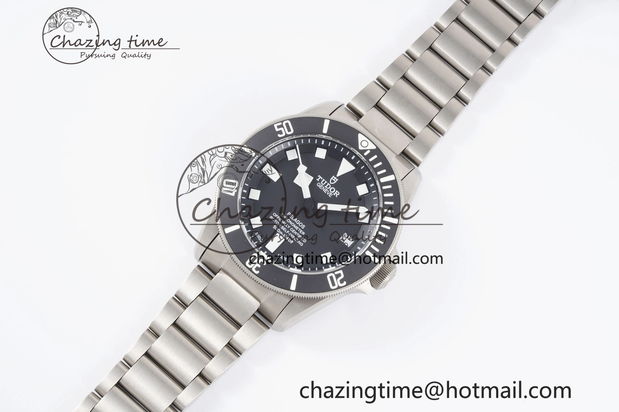 Pelagos Titanium Black Ceramic XF 1:1 Best Edition Black Dial on Titanium Bracelet A FastDry 9739