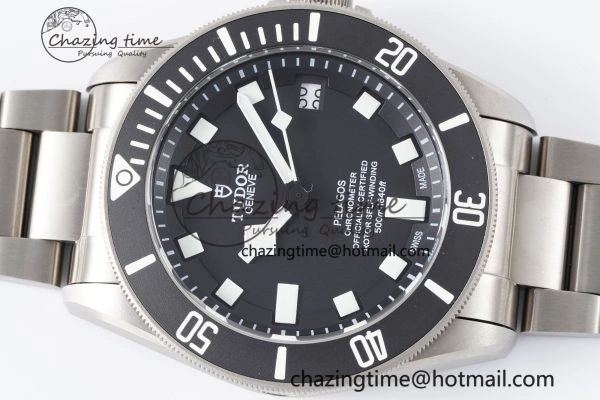 Pelagos Titanium Black Ceramic XF 1:1 Best Edition Black Dial on Titanium Bracelet A FastDry 9739