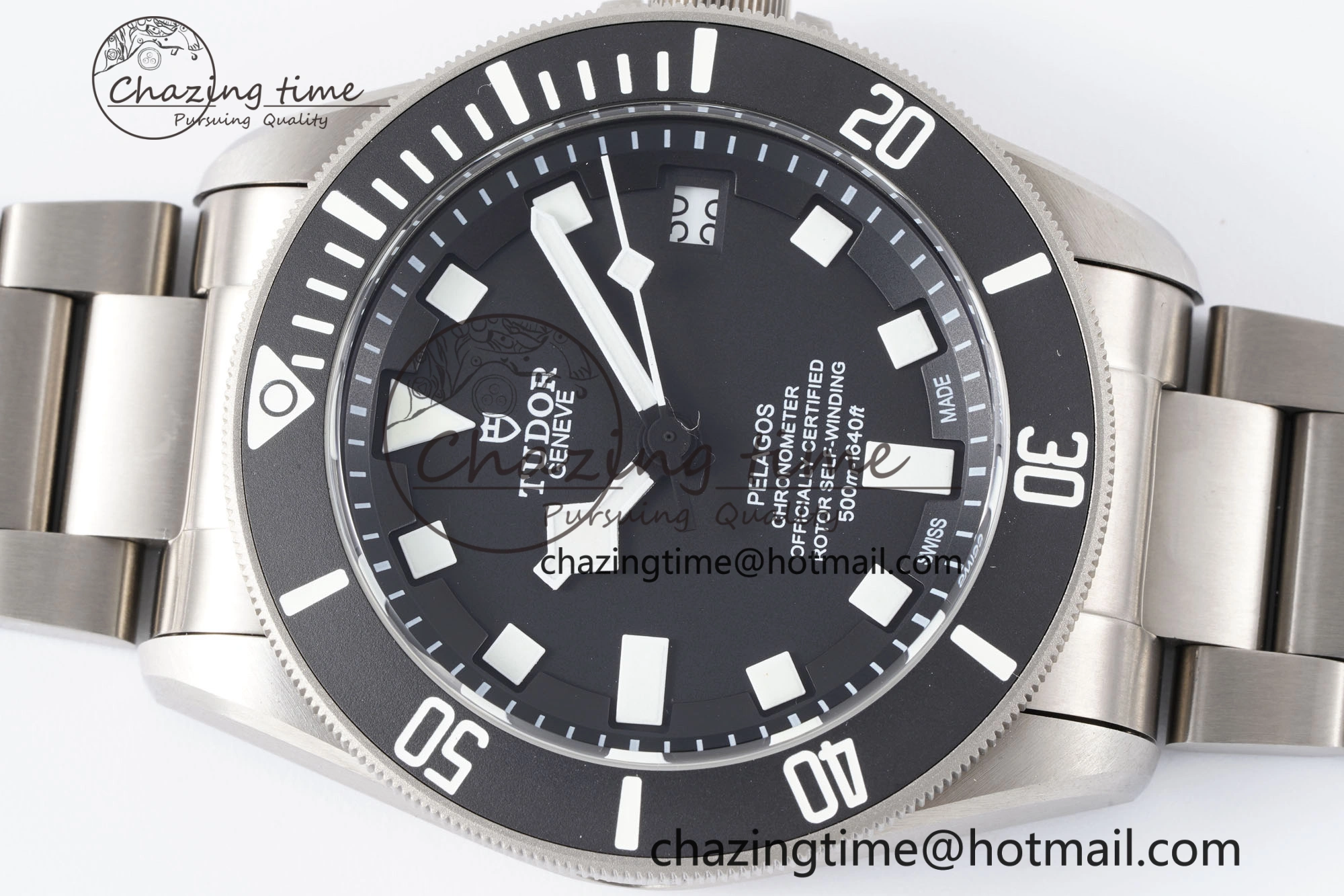 Pelagos Titanium Black Ceramic XF 1:1 Best Edition Black Dial on Titanium Bracelet A FastDry 9739
