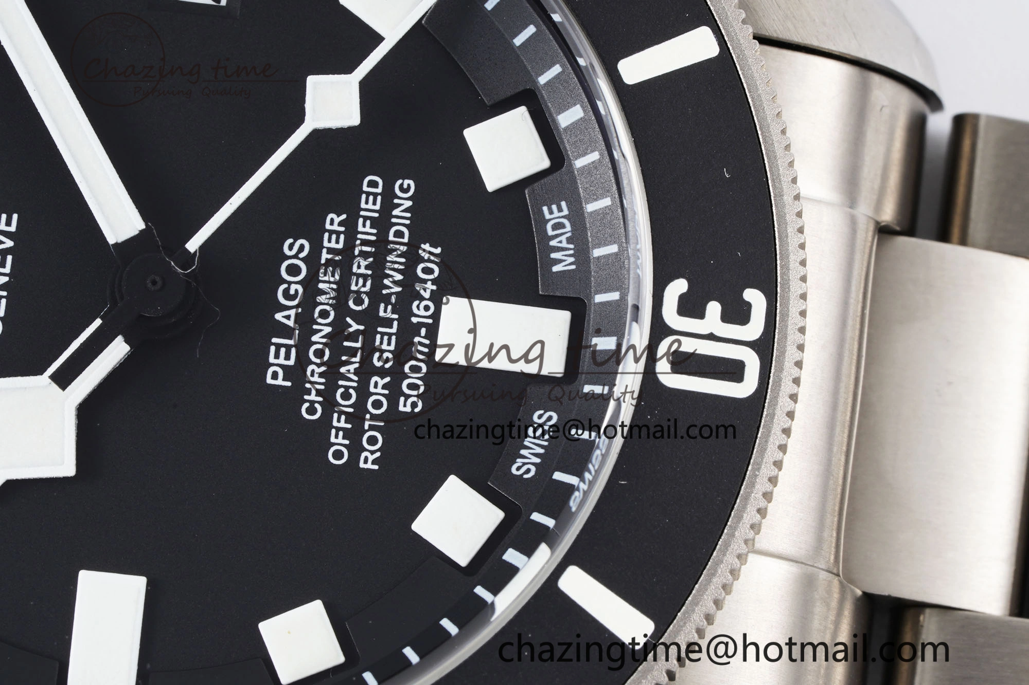 Pelagos Titanium Black Ceramic XF 1:1 Best Edition Black Dial on Titanium Bracelet A FastDry 9739