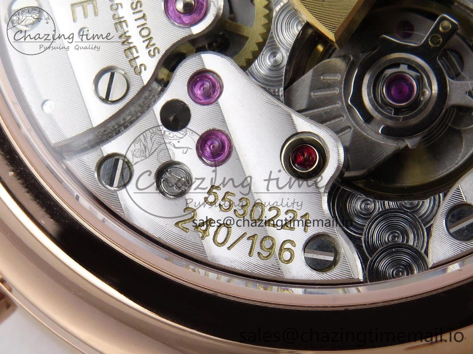 Perpetual Calendar 5140 RG 3KF Best Edition White Numeral Dial on Brown Leather Strap A SoftTouch 8669
