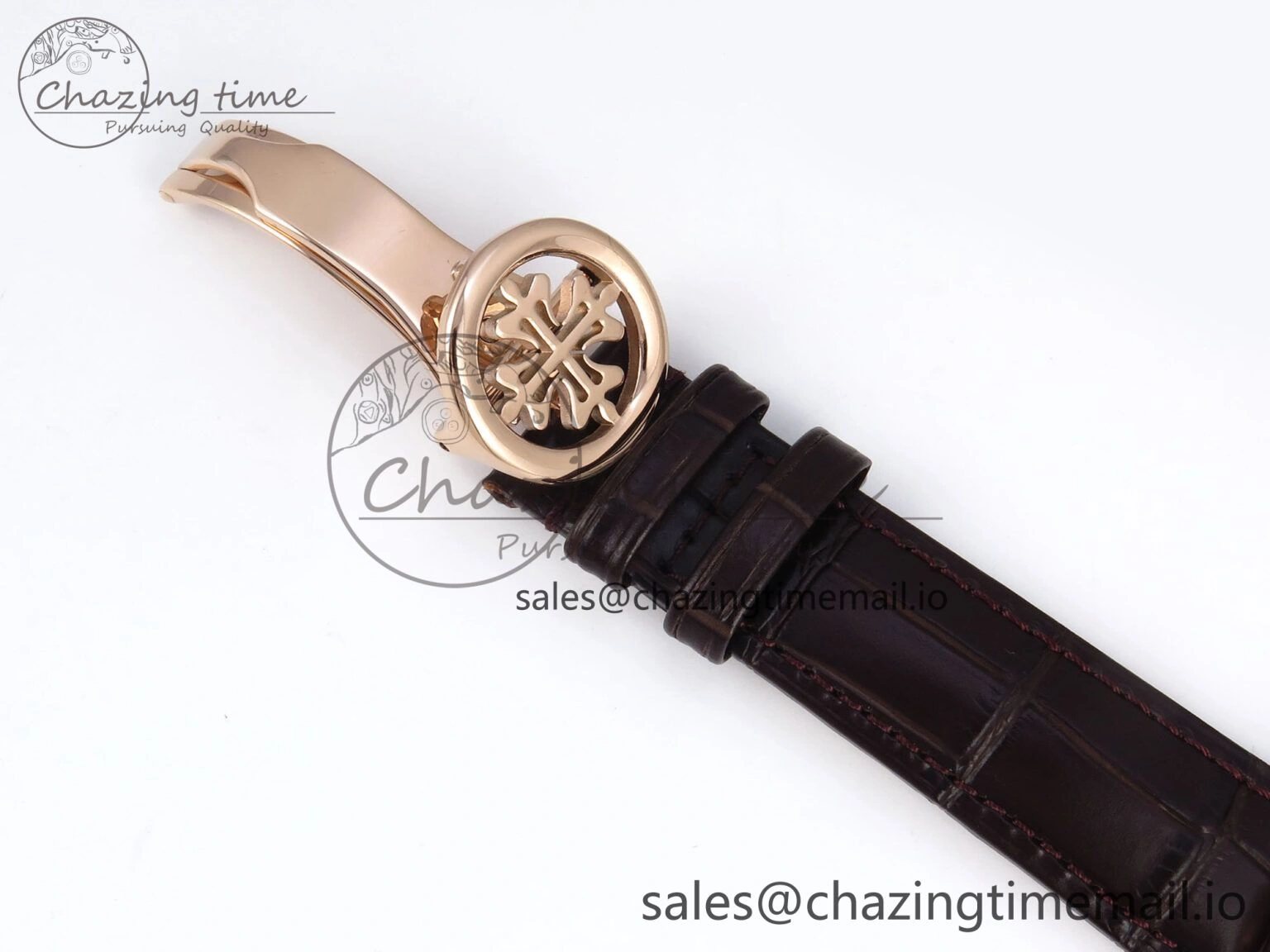 Perpetual Calendar 5140 RG 3KF Best Edition White Numeral Dial on Brown Leather Strap A SoftTouch 8669