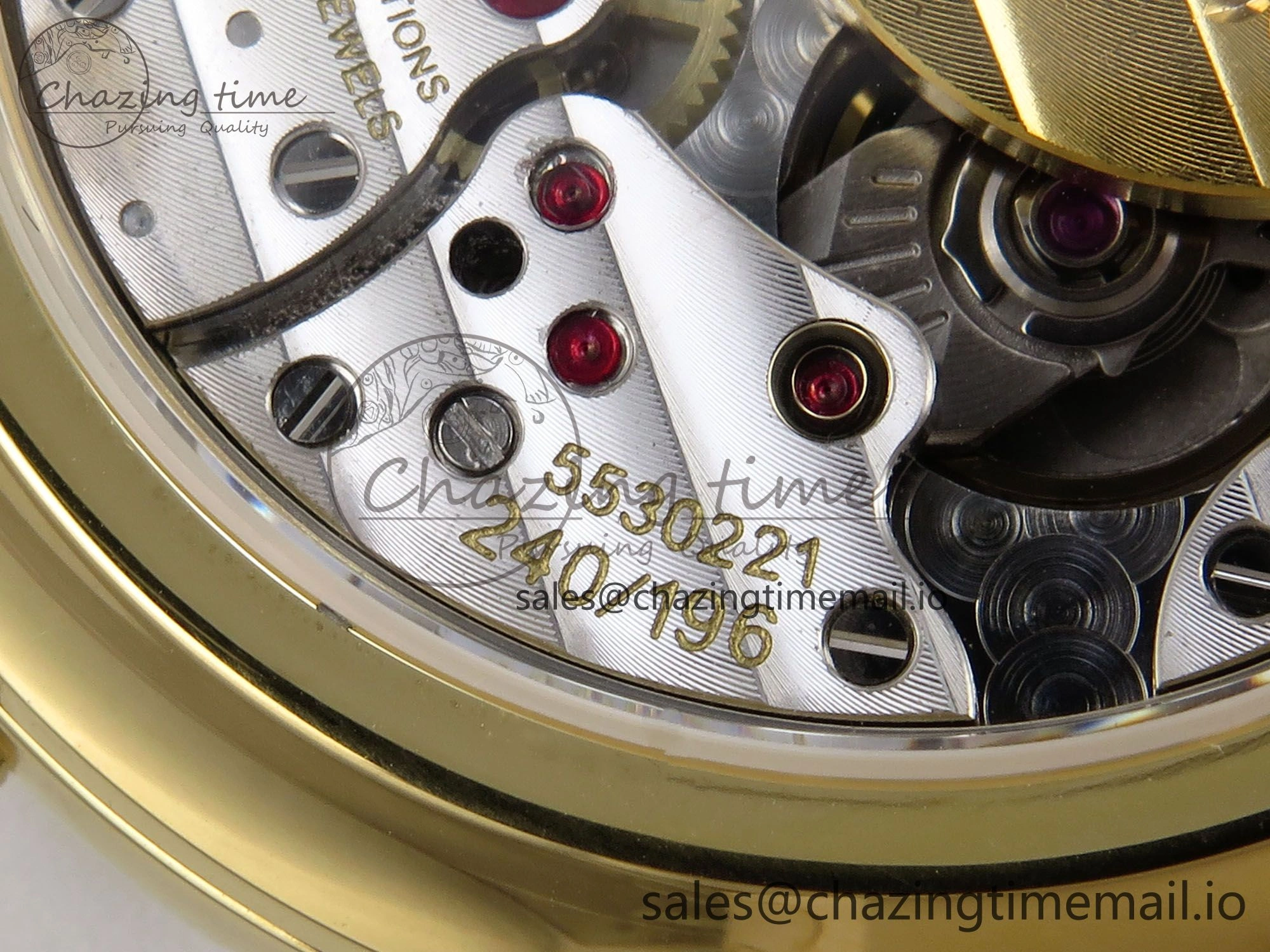 QuickDry Perpetual Calendar 5140 YG 3KF Best Edition White Numeral Dial on Black Leather Strap A 8660
