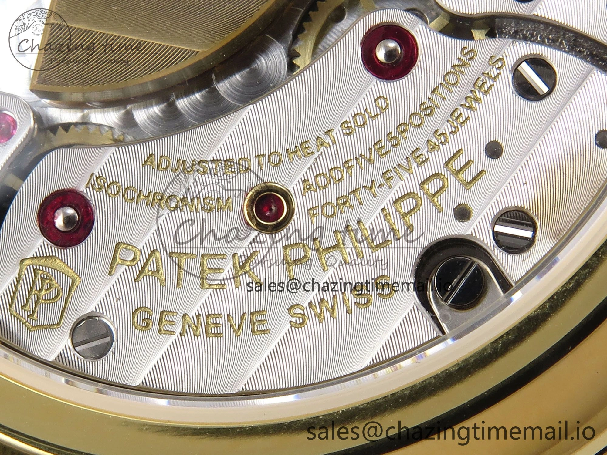 QuickDry Perpetual Calendar 5140 YG 3KF Best Edition White Numeral Dial on Black Leather Strap A 8660