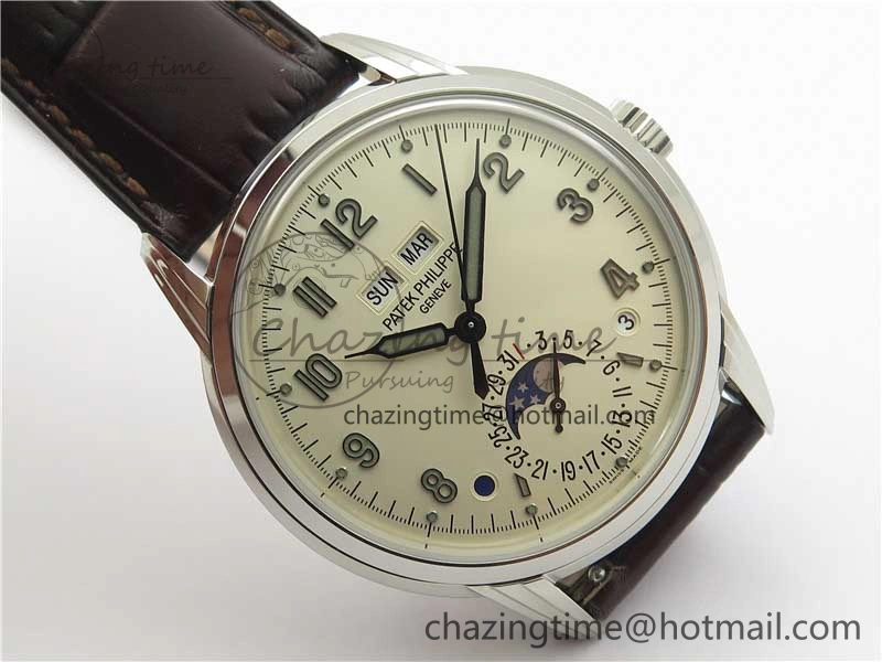 Perpetual Calendar 5320G-001 SS GSF 1:1 Best Edition Cream Dial on Leather Strap A TravelReady 2515