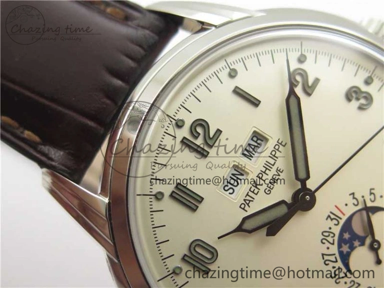 Perpetual Calendar 5320G-001 SS GSF 1:1 Best Edition Cream Dial on Leather Strap A TravelReady 2515
