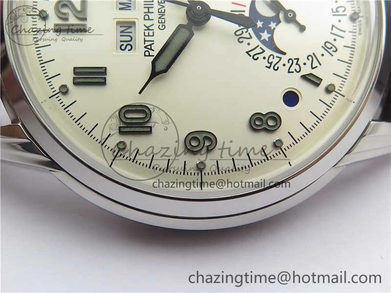 Perpetual Calendar 5320G-001 SS GSF 1:1 Best Edition Cream Dial on Leather Strap A TravelReady 2515