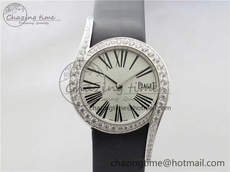 StreetReady Piaget Polo RG Diamonds Dial Bezel MKF On Black Leather Strap MIYOTA9015 To 800P 9127