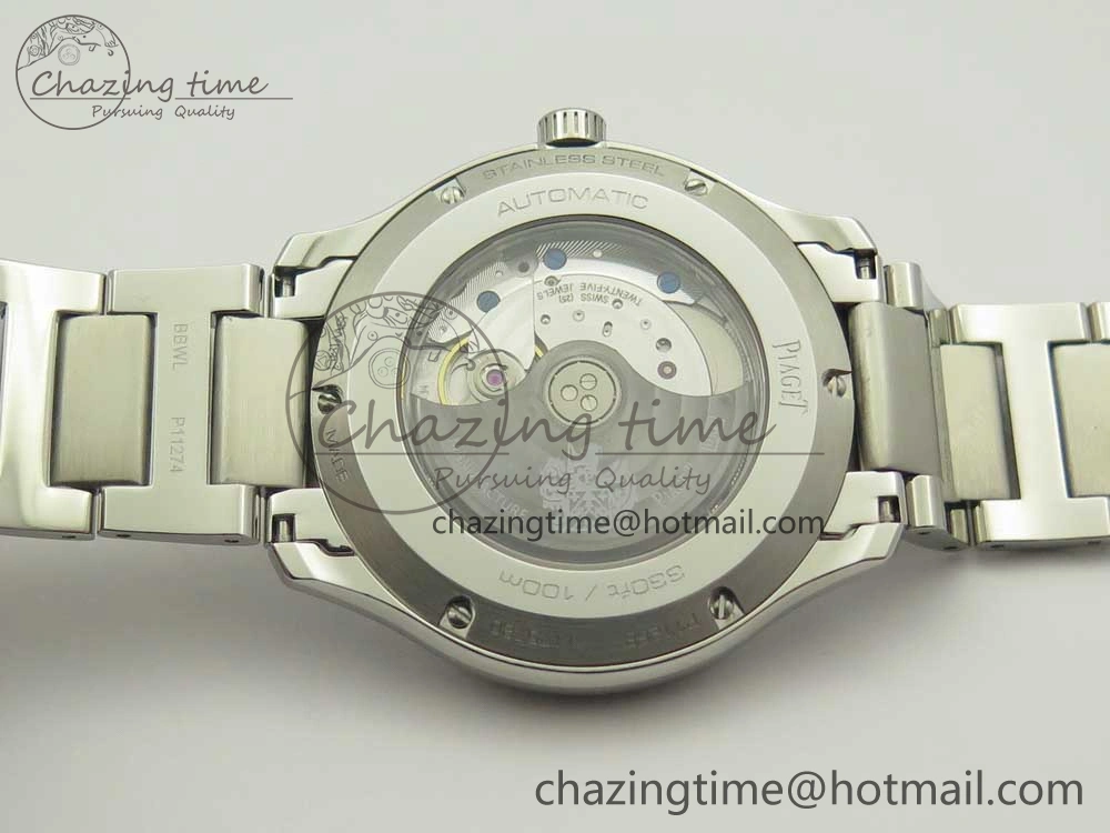 QuickDry Piaget Polo S 42mm SS MKF 1:1 Best Edition Blue Textured Dial on SS Bracelet A1110P 9107