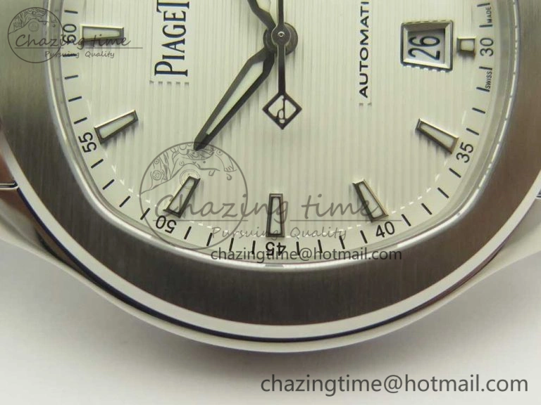 Piaget Polo S 42mm SS MKF 1:1 Best Edition White Textured Dial on SS Bracelet A1110P TopPick 9112
