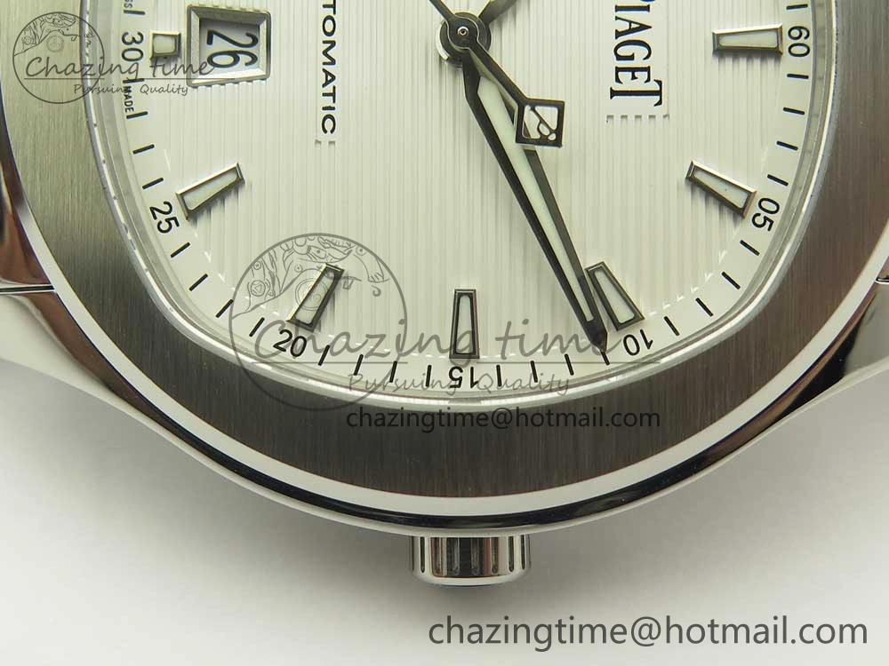 Piaget Polo S 42mm SS MKF 1:1 Best Edition White Textured Dial on SS Bracelet A1110P TopPick 9112