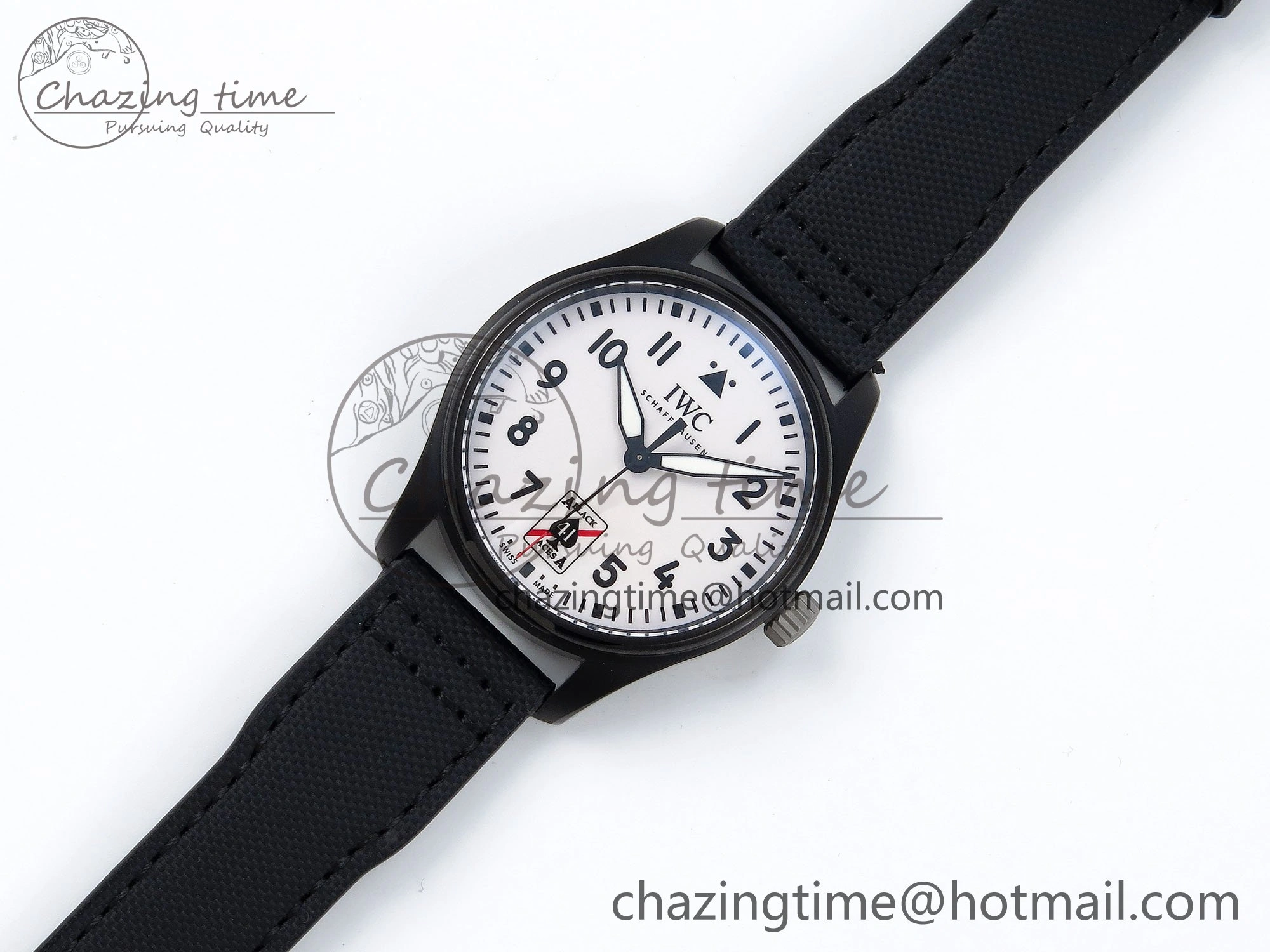 Pilot Black Ace BLSF 1:1 Best Edition White Lume Dial on Black Nylon Strap MIYOTA Original 7021