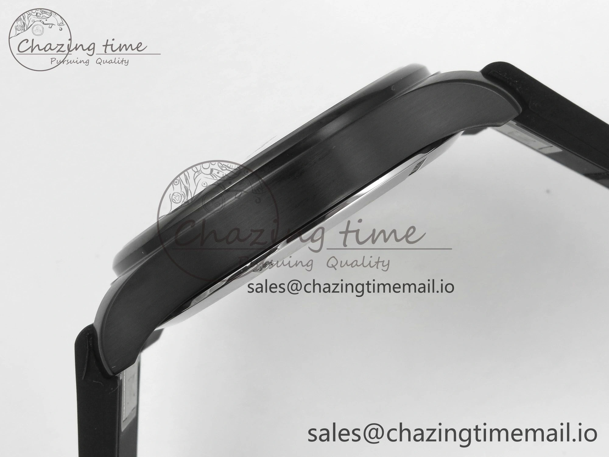 UrbanChic Pilot Black Ace BLSF 1:1 Best Edition White Lume Dial on Black Rubber Strap MIYOTA 6990