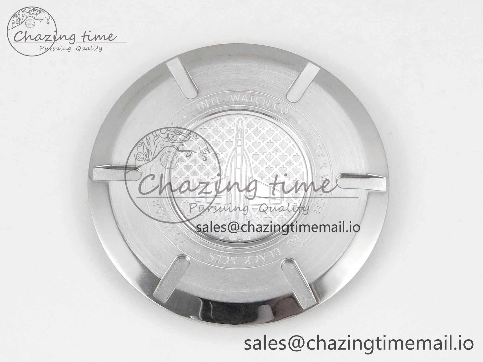 UrbanChic Pilot Black Ace BLSF 1:1 Best Edition White Lume Dial on Black Rubber Strap MIYOTA 6990