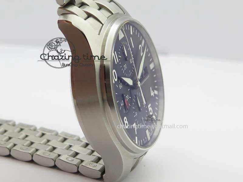 Snug Pilot Chrono 2016 IW377710 ZF 1:1 Best Edition Black Dial On SS Bracelet A7750 V 7277