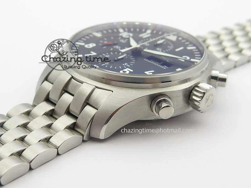 Snug Pilot Chrono 2016 IW377710 ZF 1:1 Best Edition Black Dial On SS Bracelet A7750 V 7277