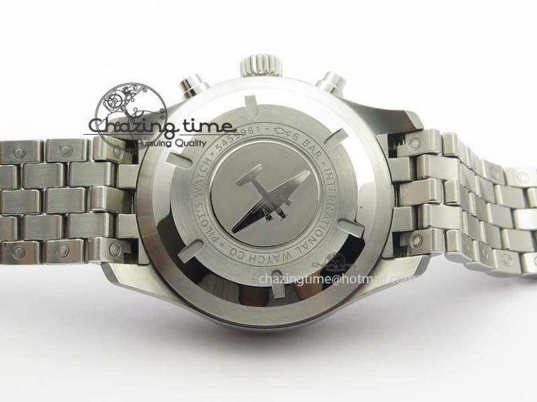 Snug Pilot Chrono 2016 IW377710 ZF 1:1 Best Edition Black Dial On SS Bracelet A7750 V 7277