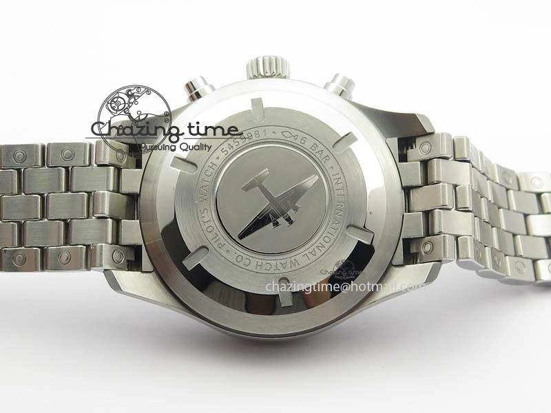 Snug Pilot Chrono 2016 IW377710 ZF 1:1 Best Edition Black Dial On SS Bracelet A7750 V 7277