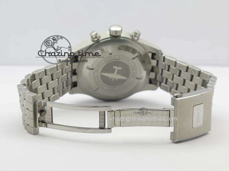 Snug Pilot Chrono 2016 IW377710 ZF 1:1 Best Edition Black Dial On SS Bracelet A7750 V 7277