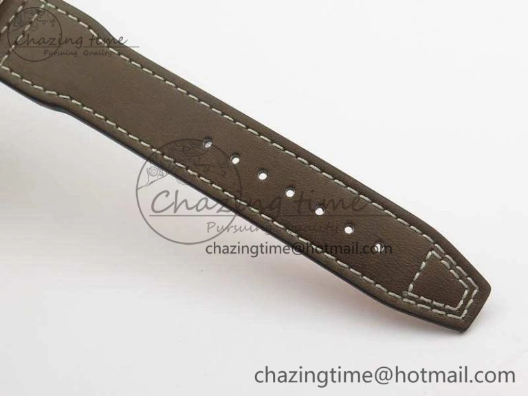 Cozy Pilot Chrono 20th ZF 1:1 Best Edition Black Dial On Brown Leather Strap A 7236
