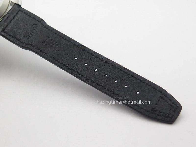 Durable Pilot Chrono 3777 43mm ZF 1:1 Best Edition Black Dial On Black Leather Strap A 7360