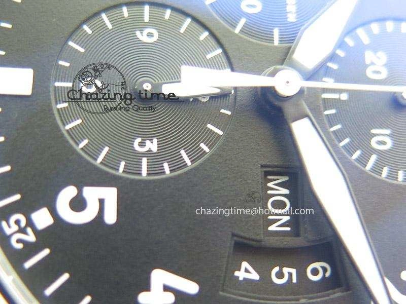Pilot Chrono 3777 43mm ZF 1:1 Best Edition Black Dial On SS Bracelet A Comfortable 7364