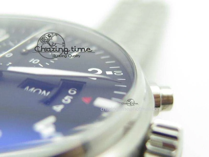 Pilot Chrono 3777 43mm ZF 1:1 Best Edition Black Dial On SS Bracelet A Comfortable 7364