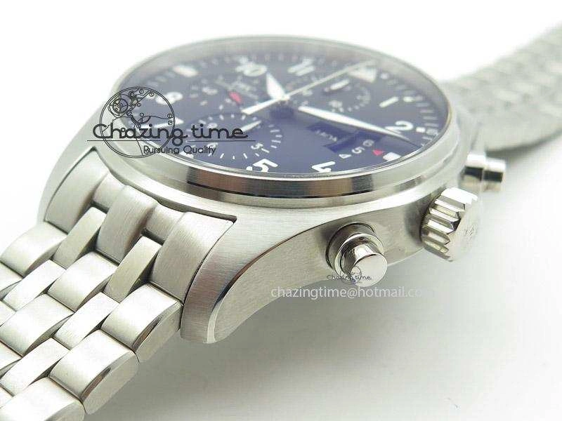 Pilot Chrono 3777 43mm ZF 1:1 Best Edition Black Dial On SS Bracelet A Comfortable 7364