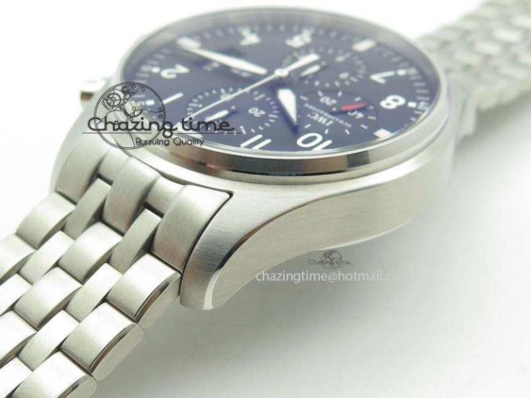 Pilot Chrono 3777 43mm ZF 1:1 Best Edition Black Dial On SS Bracelet A Comfortable 7364
