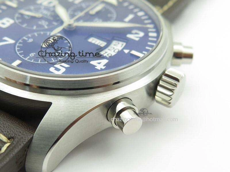 Pilot Chrono 377706 “Le Petit Prince” V6F Best Edition Blue Dial on Brown Leather Strap A Lightweight 7387