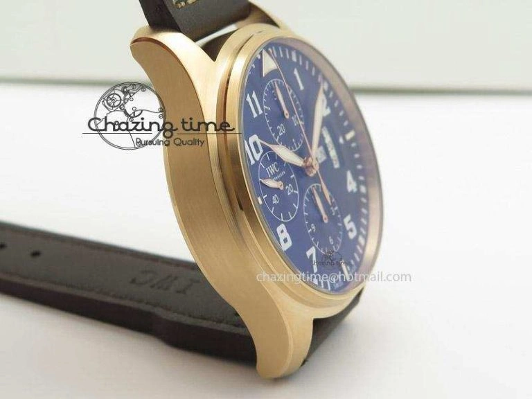 Pilot Chrono 377706 “Le Petit Prince” V6F Best Edition RG Blue Dial on Brown Leather Strap A FashionForward 7386