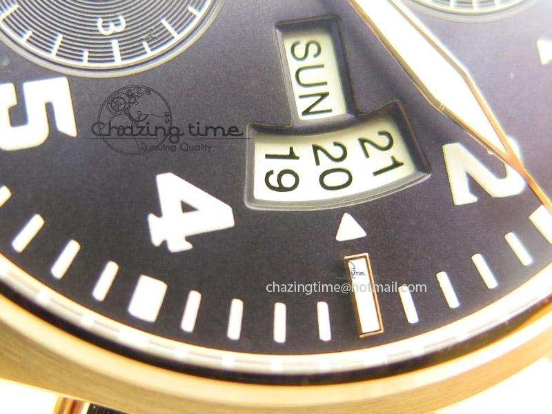 Pilot Chrono 377706 “Le Petit Prince” V6F Best Edition RG Blue Dial on Brown Leather Strap A FashionForward 7386
