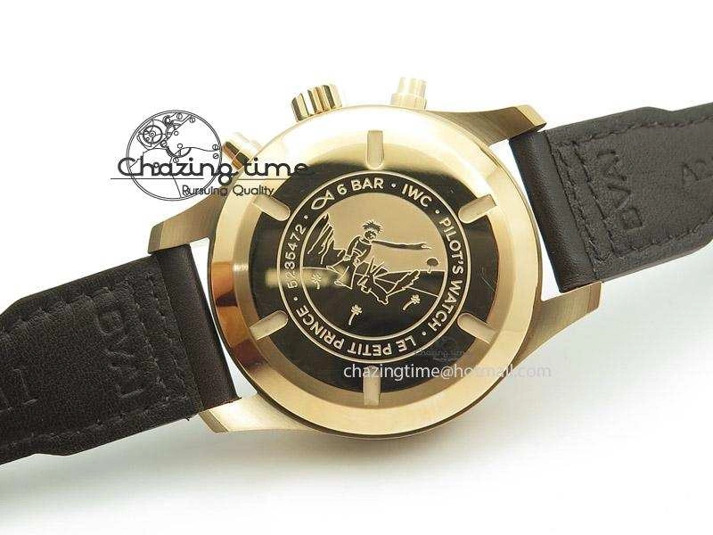 Pilot Chrono 377706 “Le Petit Prince” V6F Best Edition RG Blue Dial on Brown Leather Strap A FashionForward 7386