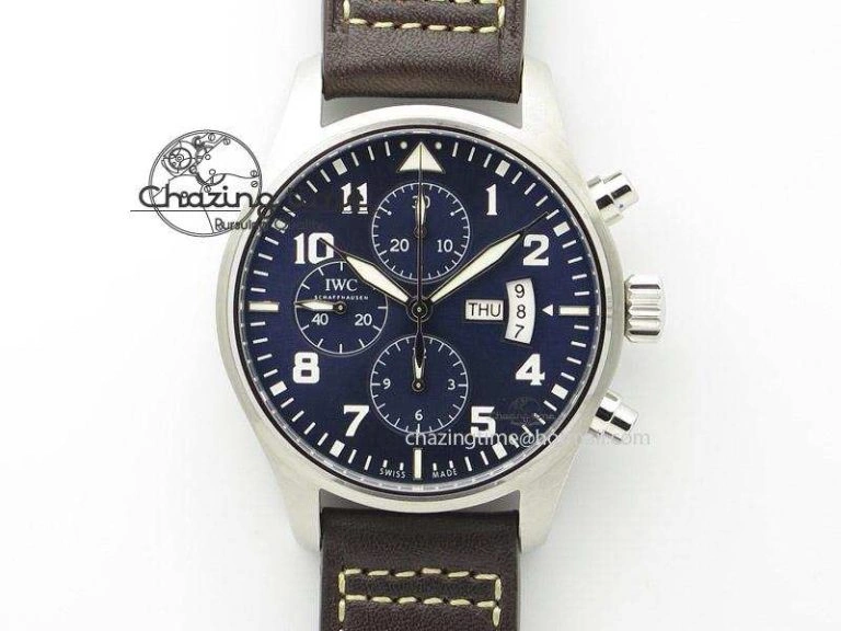 Pilot Chrono 377706 “Le Petit Prince” ZF 1:1 Best Edition Blue Dial On Brown Leather Strap A WrinkleFree 7347