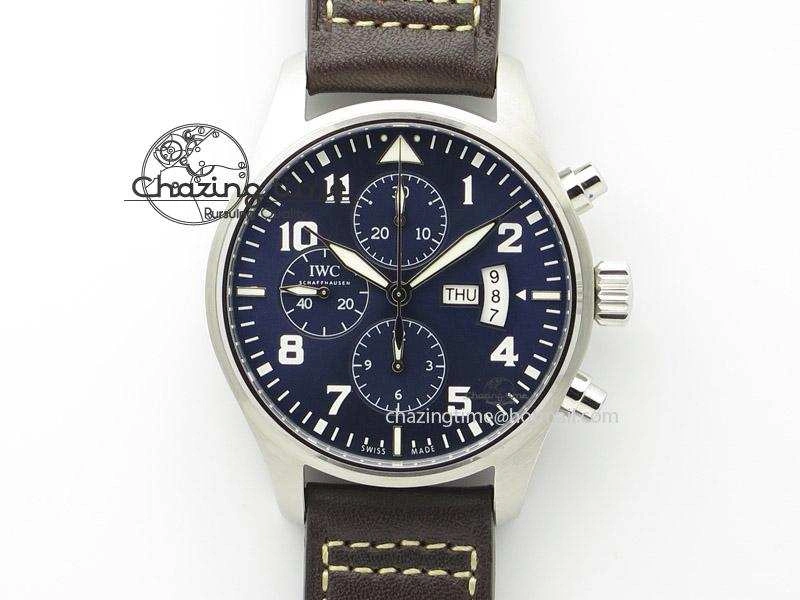 Pilot Chrono 377706 “Le Petit Prince” ZF 1:1 Best Edition Blue Dial On Brown Leather Strap A WrinkleFree 7347