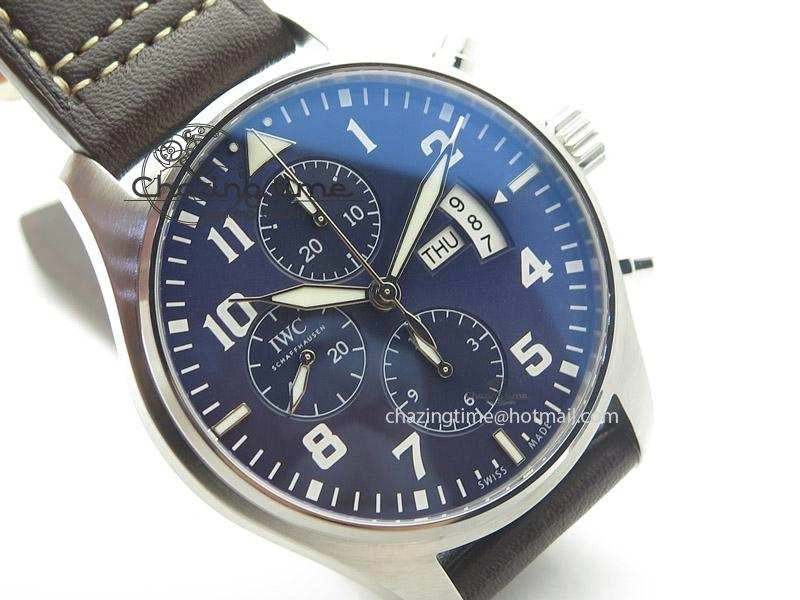 Pilot Chrono 377706 “Le Petit Prince” ZF 1:1 Best Edition Blue Dial On Brown Leather Strap A WrinkleFree 7347
