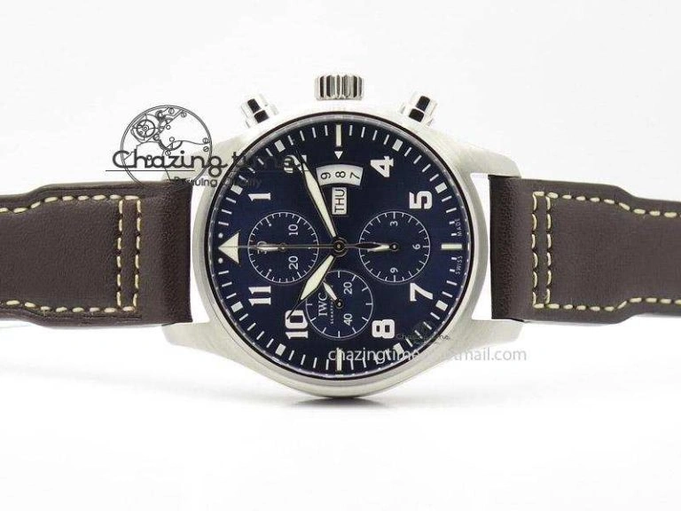 Pilot Chrono 377706 “Le Petit Prince” ZF 1:1 Best Edition Blue Dial On Brown Leather Strap A WrinkleFree 7347