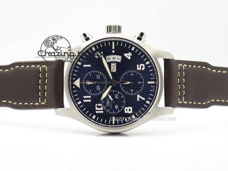 Pilot Chrono 377706 “Le Petit Prince” ZF 1:1 Best Edition Blue Dial On Brown Leather Strap A WrinkleFree 7347
