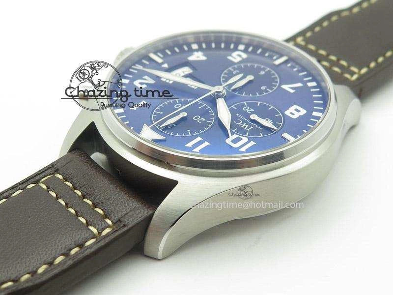 Pilot Chrono 377706 “Le Petit Prince” ZF 1:1 Best Edition Blue Dial On Brown Leather Strap A WrinkleFree 7347
