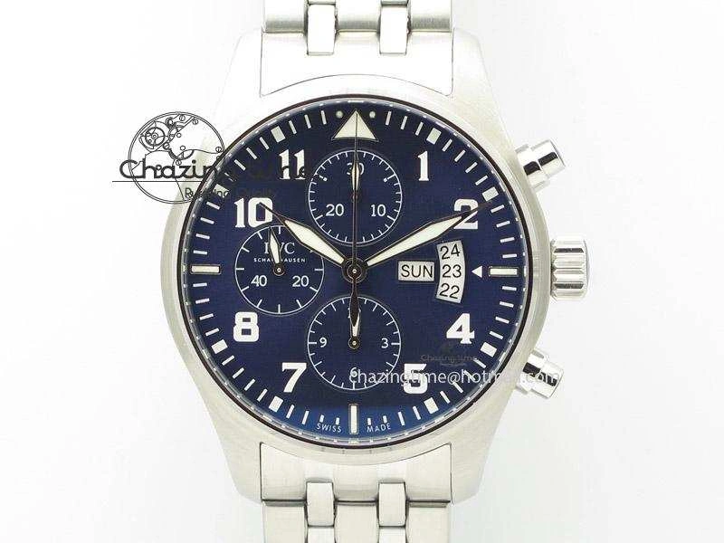 Neat Pilot Chrono 377706 “Le Petit Prince” ZF 1:1 Best Edition Blue Dial On SS Bracelet A 7346