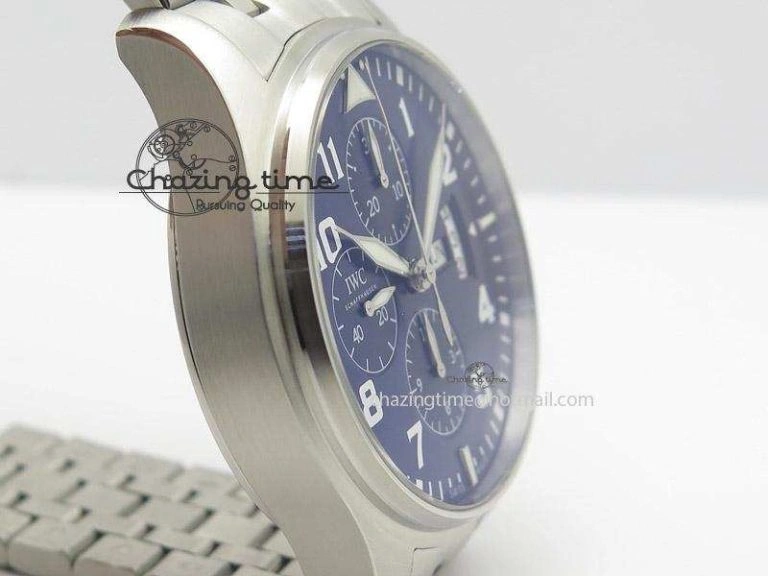 Neat Pilot Chrono 377706 “Le Petit Prince” ZF 1:1 Best Edition Blue Dial On SS Bracelet A 7346