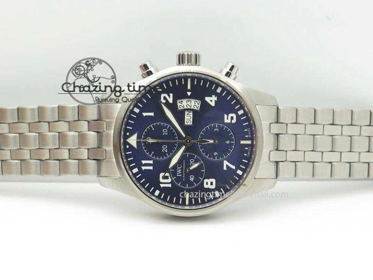 Neat Pilot Chrono 377706 “Le Petit Prince” ZF 1:1 Best Edition Blue Dial On SS Bracelet A 7346