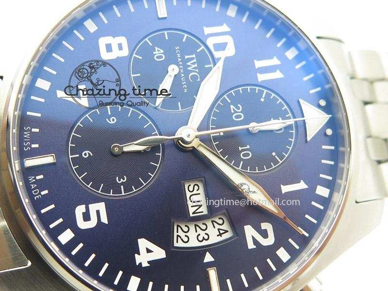 Neat Pilot Chrono 377706 “Le Petit Prince” ZF 1:1 Best Edition Blue Dial On SS Bracelet A 7346