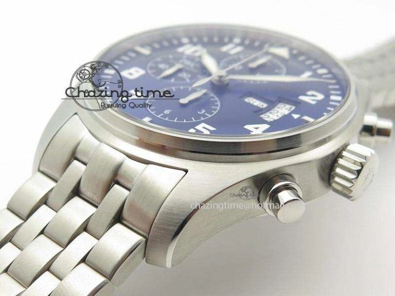 Neat Pilot Chrono 377706 “Le Petit Prince” ZF 1:1 Best Edition Blue Dial On SS Bracelet A 7346