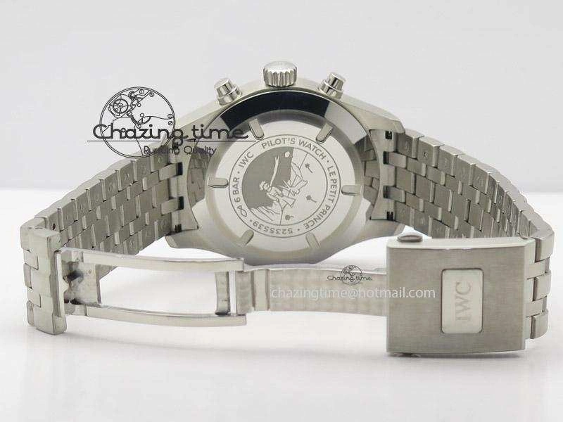 Neat Pilot Chrono 377706 “Le Petit Prince” ZF 1:1 Best Edition Blue Dial On SS Bracelet A 7346