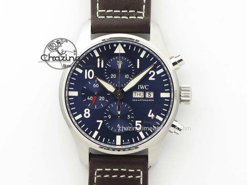Pilot Chrono 377714 “Le Petit Prince” ZF Best Edition Blue Dial On Brown Leather Strap A Cozy 7309