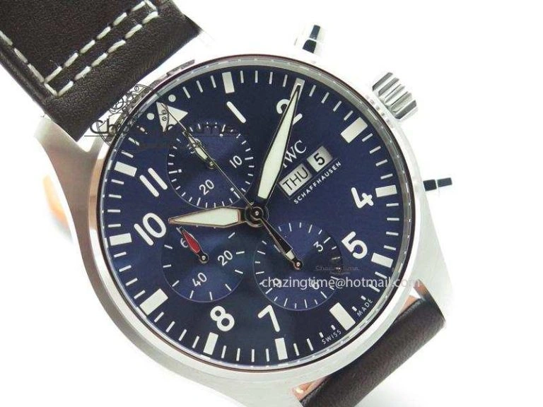 Pilot Chrono 377714 “Le Petit Prince” ZF Best Edition Blue Dial On Brown Leather Strap A Cozy 7309