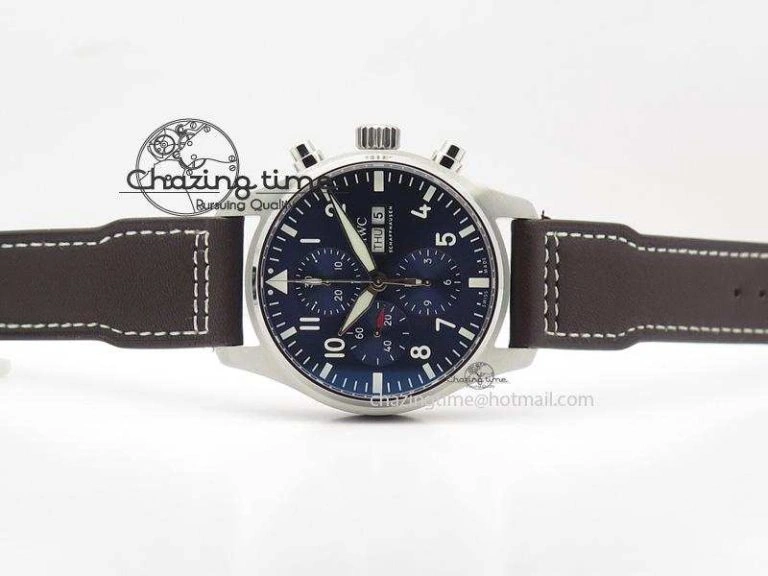 Pilot Chrono 377714 “Le Petit Prince” ZF Best Edition Blue Dial On Brown Leather Strap A Cozy 7309