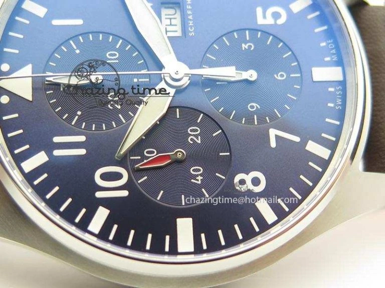 Pilot Chrono 377714 “Le Petit Prince” ZF Best Edition Blue Dial On Brown Leather Strap A Cozy 7309