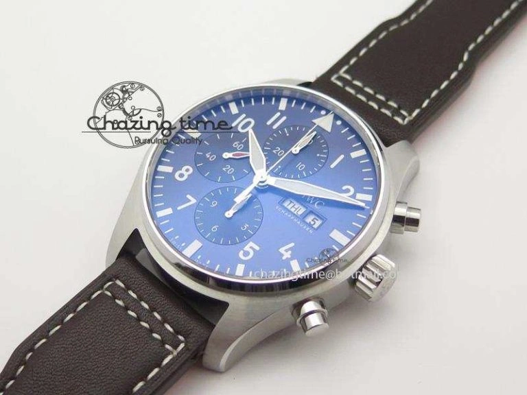 Pilot Chrono 377714 “Le Petit Prince” ZF Best Edition Blue Dial On Brown Leather Strap A Cozy 7309